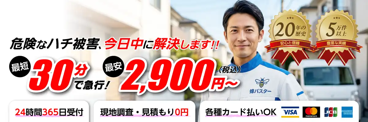 ハチ駆除・蜂の巣駆除なら蜂バスター